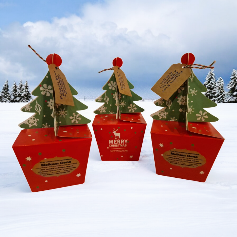 Kawowa Choinka Świąteczna "FELIZ NAVIDAD"