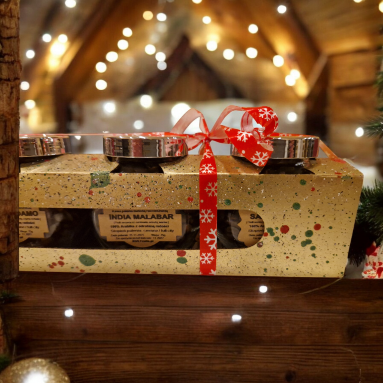 Świąteczny Zestaw Kawowy Xmas w słoiczkach szklanych