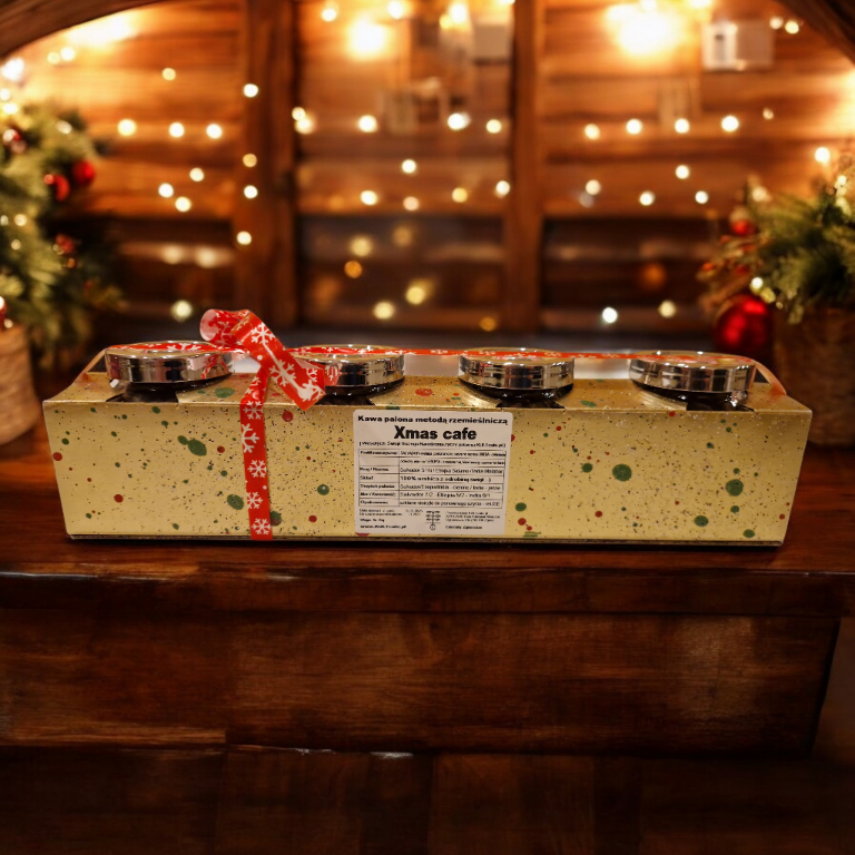 Świąteczny Zestaw Kawowy Xmas w słoiczkach szklanych