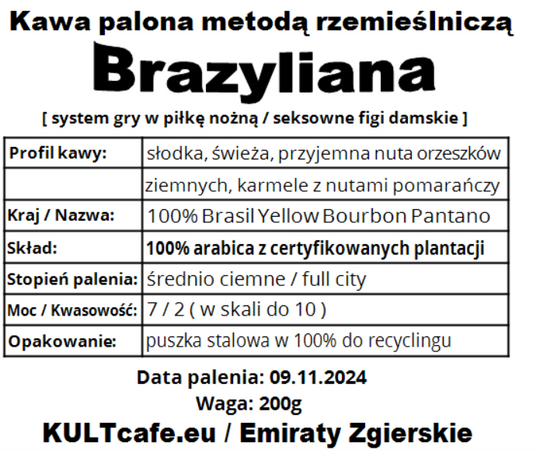 Kawa ziarnista Brazyliana