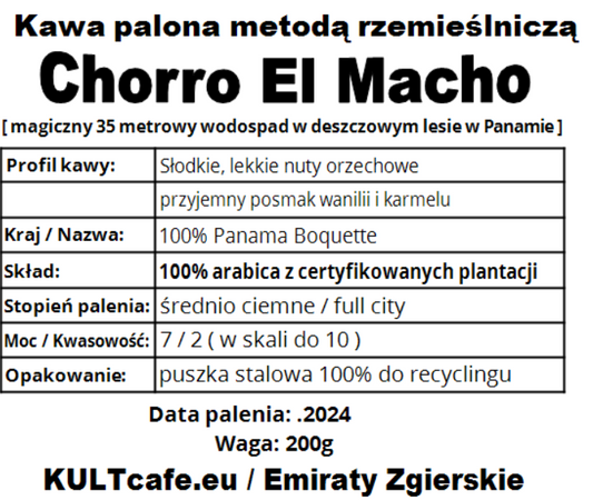 Kawa ziarnista Chorro El Macho