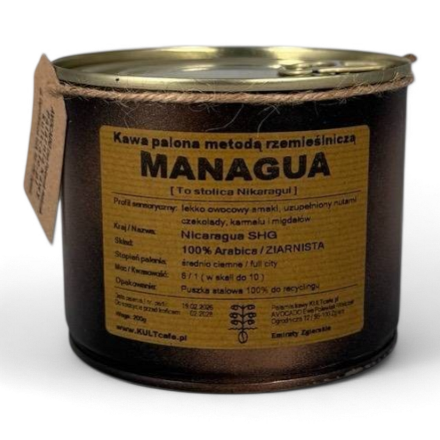Kawa ziarnista MANAGUA - Nikaragua
