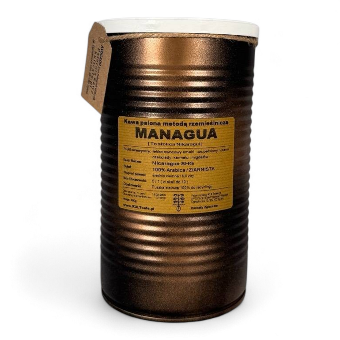 Kawa ziarnista MANAGUA - Nikaragua