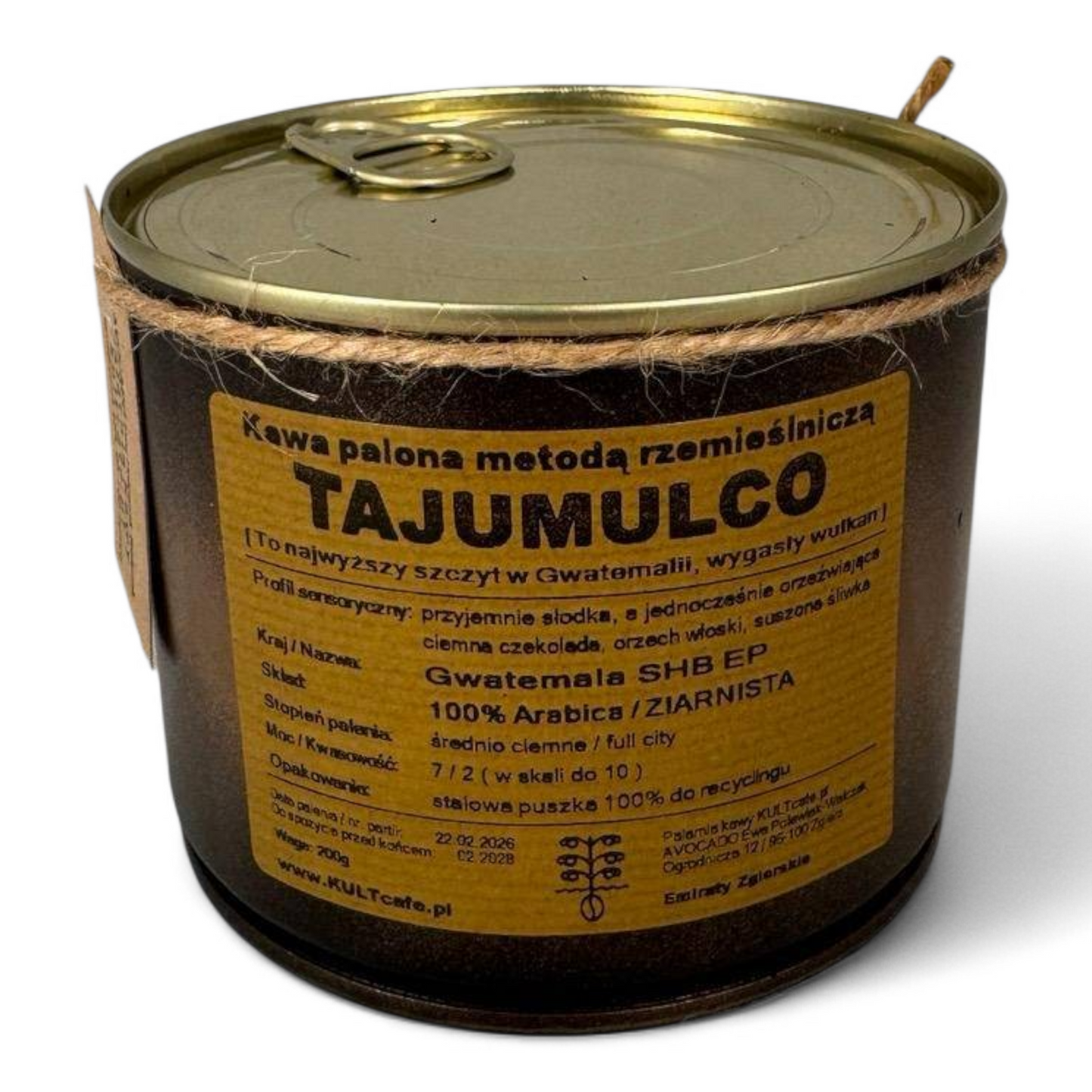 Kawa ziarnista TAJUMULCO - Gwatemala